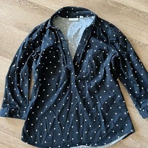 New York & CoSmall Black & White Pullover with Buttons